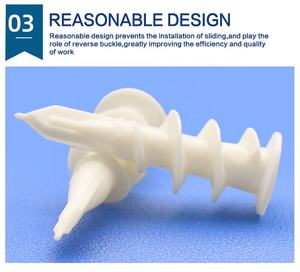 Elekh 13*42mm Nylon Wanda nker Kit 25 25 Trockenbau schraube Trockenbau Wand stecker Schraube Anker Kits 25 Nylon Wanda nker 25 Schrauben - Product Image 3