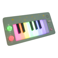 Nouveauté : Clavier en bois au design original avec sac de transport, effets sonores intégrés et lumières LED, norme européenne, pour l'apprentissage musical