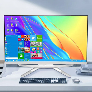 Konsol Game 23.8 inci, prosesor 4GB Ram 128GB SSD 1TB HDD All-in-one PC Core I3 I5 I7 dengan layar sentuh Func - Product Image 1