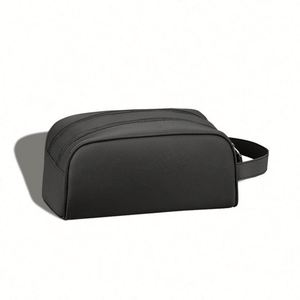 Lila Lila Pu Leather <b>Pillow</b> Bag Cosmetics and Toiletries Storage Bag <b>Large</b> Capacity Partition Storage Makeup Bag - Product Image 5