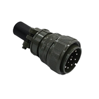 Connecteur circulaire étanche MS3108A-28-20P (prise coudée) et MS3102A-28-20S (prise) 14 broches à contacts mixtes, conforme MIL-C-5015 MS5015