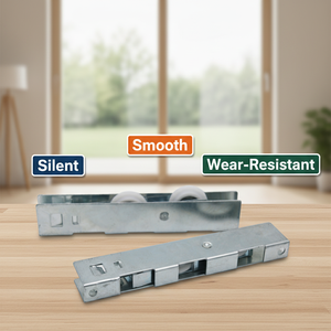 Petites roulettes de guidage en alliage d'aluminium avec boîtier en zinc pour portes/fenêtres coulissantes, usage hôtelier, faible bruit - Product Image 2