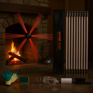 Kit de limpieza de chimeneas Vevor, varillas de nailon de 33 pies con cepillo y accesorios para limpieza de chimeneas - Product Image 2