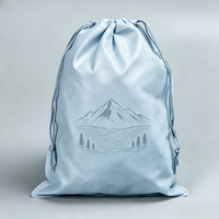 Pochette à cordon personnalisée en non-tissé motif dessin animé, sac de transport écologique réutilisable pour le rangement quotidien et l'emballage cadeau
