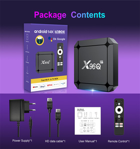 Factory X96Q RK3518 2G 16G Smart TV BOX Android 14/<span class=keywords><strong>2</strong></span>,4G 3,0G/5G WiFi6 Usb Quad Core Set-top Box para películas 4K HD Video en IP-TV - Product Image 6