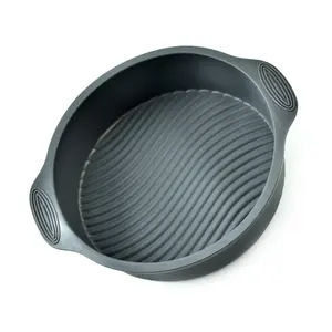 T1585 Silicone round cake baking pan mold Microwave oven baking tool silicone cake mold