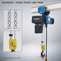 Nouvelle palan électrique à chaîne avec construction métallique pour levage de charges lourdes et télécommande en atelier et usine