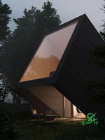 Petite maison moderne préfabriquée Modulaire villa moderne préfabriquée de luxe Mobile Vacation mobil-home Maison écologique