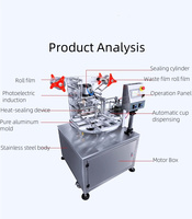 Machine d'emballage automatique rotative à tête simple/double pour liquides/solides/pâtes, tasses, sauces, yaourts – Offre Spéciale