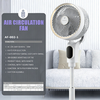 Ventilateur de circulation d'air à économie d'énergie 50W 220-240V 360 °   Tête réglable pour bureau à domicile en Asie du Sud-Est