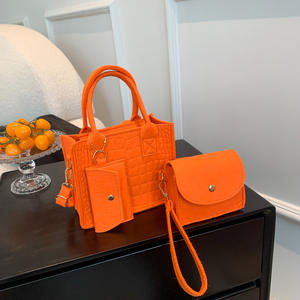 Nouveau Sac à Main en Feutre Tendance Été 2025 – Trois Bretelles, Modèle Mère-Fille, Sac Bandoulière Femme – Prise en Charge de la Vente en Gros et des Lots Mixtes - Product Image 2