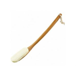 Bathroom Accessories Curved Handle <b>Bath</b> Brush With Loofah for Shower Exfoliating - Product Image 1