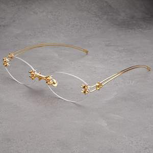 Nouvelles Lunettes de Soleil Ovales Tendance 2025 pour Femmes, Monture Sans Cadre Élégante pour Visage Ovale - Product Image 4