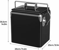 Glacière portable en métal 7L/13L/17L/28L – Boîte isotherme pour garder vos aliments au frais en extérieur
