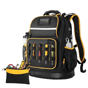 Sac à <span class=keywords><strong>outils</strong></span> en toile Oxford <span class=keywords><strong>avec</strong></span> fond rigide, sac à <span class=keywords><strong>outils</strong></span>, trousse à <span class=keywords><strong>outils</strong></span> <span class=keywords><strong>avec</strong></span> plusieurs poches et étui pour ordinateur portable - Product Image 1
