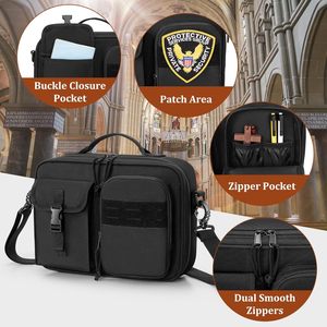 Custom Logo Unisex Large Capacity Teacher Office <b>File</b> Folder Carrying Case Laptop Sleeve Document Binder <b>Organizer</b> Tote Bag - Product Image 4