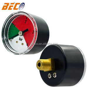 Beco 40mm 1.5 인치 4bar 공통 플라스틱 케이스 압력 게이지 1/8 스레드 백 연결 압력계 - Product Image 1
