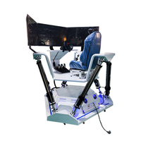 Simulateur de course dynamique 6DOF Creatfun Y812 fabriqué en usine avec 3 écrans de 32 pouces, machine de jeu de course automobile 1 joueur pour centres de jeux