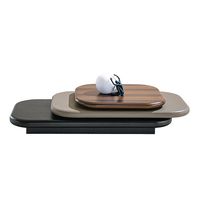Table basse rectangulaire moderne en bois sur mesure, ensemble de meubles rotatifs pour salon, décoration intérieure