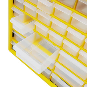 44-выдвижной пластиковый шкаф для хранения и крафтового шкафа шириной 20 дюймов x 6 дюймов глубиной x 15 дюймов в высоту черный - Product Image 5