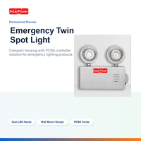 Panneau de commande PCBA pour signalisation d'issue d'urgence, circuit de sécurité incendie, double alimentation, commutation automatique, LED haute luminosité, auto-test, OEM ODM