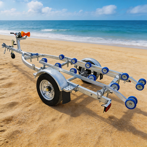 <span class=keywords><strong>Remorque</strong></span> pour yacht, <span class=keywords><strong>jet</strong></span> <span class=keywords><strong>ski</strong></span> ou bateau pneumatique, revêtement poudré noir ou galvanisé - Product Image 3