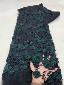 Ni. Ai phong cách mới hoa ren thêu hoa vải đính cườm sequin <span class=keywords><strong>Net</strong></span> vải đính cườm Ren Vải cho trang phục - Product Image 2