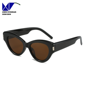Lunettes <span class=keywords><strong>de</strong></span> soleil pour femmes, modèle 67600, tendance <span class=keywords><strong>2022</strong></span>, style œil <span class=keywords><strong>de</strong></span> chat, petites lunettes <span class=keywords><strong>de</strong></span> soleil, UV400, monture en PC, verres en acrylique - Product Image 5