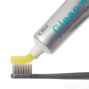 OEM tooth paste fluoride free gum bleeding anti sensitivity whitening herbal salted toothpaste