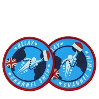 T-shirt de marque Offre Spéciale avec patchs tissés surdimensionnés Badges tissés à la machine pour vêtements et chapeaux élégants avec patch de logo personnalisé