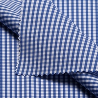 Tissu prêt-à-emploi en coton, nylon et élasthanne, teint en fil, extensible, à rayures et à carreaux, pour chemises homme, femme et enfant