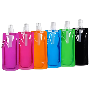 Tùy chỉnh xách tay ráp phẳng nhựa drinkware cách nhấn loại chai nước cho du lịch và quà tặng - Product Image 2