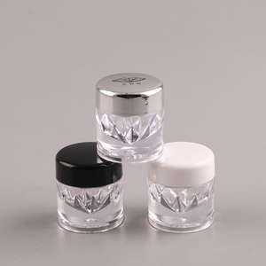 Flacon vide de luxe transparent rond de 3g, 5g, 10g pour poudre libre, crème, fard à paupières avec tamis – Mini pot cosmétique - Product Image 6