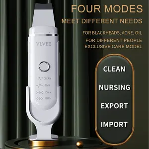 New 2024 Electric Facial Dead Skin Peeling Face Scrubber Sonic Cleaning Blackhead Remover Ultrasonic Skin Scrubber Face Spatula