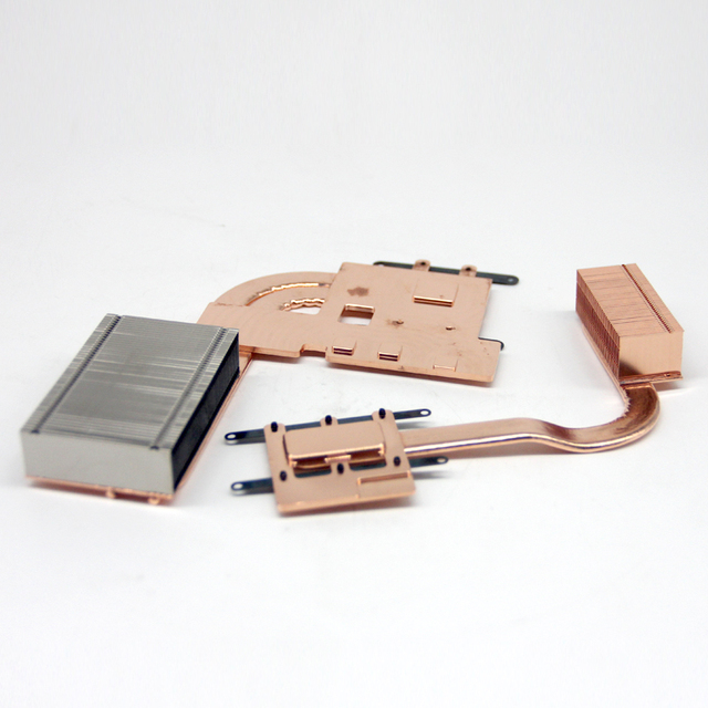 Factory Customized Cpu Heatsink With Aluminum Fins and 3 Copper Heat Pipes for Laptop Cpu Radiator Efficient Cooling Solution