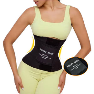 Ceinture sculptante colombienne sous-poitrine pour l'entraînement, gaine amincissante, corset amincissant avec Velcro - Product Image 1