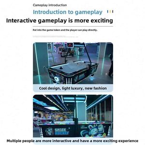 Table de hockey spatial d'arcade à monnayeur pour deux joueurs, vendue directement par l'usine, rivalisant avec les consoles de jeux d'arcade - Product Image 4