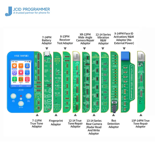 JCID V1SE Phone Programmer Battery Face ID True Tone JC V1SE V1S PRO Dot Matrix for iPhone X-16pm Hand Tool