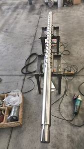 สกรูบาร์เรลเครื่องอัดรีดแบบไบเมทัลลิกความแม่นยำสูง ยี่ห้อ JINFANG รุ่น D66 วัสดุเหล็ก ความแข็ง HV900-1050 ใช้งานง่าย - Product Image 3