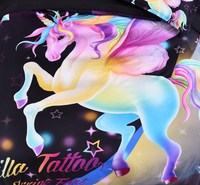 Offre Spéciale impression numérique personnalisé licorne ensemble de literie ensemble de couette en coton drap de lit couette housse de couette ensemble de draps
