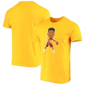 Custom LOGO Print Plus Size Men's t-Shirts 100% Cotton Blank Sublimation Men's Round Neck t-Shirts Yellow