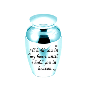 70x45mm, texte personnalisé, patte imprimée, urne de crémation commémorative, cendres d'animaux humains, souvenir en acier inoxydable, pot commémoratif-toujours dans mon cœur - Product Image 3