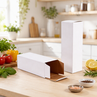 Boîtes en carton personnalisées avec logo, vente en gros, boîtes postales en carton de 1,5 mm, boîtes d'expédition robustes blanches pour cosmétiques, pour la livraison aux détaillants