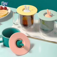 Accessoires de boisson en silicone de qualité alimentaire Couvercle de tasse et de tasse étanche Couvercle de tasse à eau universel anti-poussière