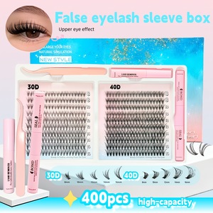 Vente en gros de faux cils individuels faits à la main, en cheveux synthétiques, volume intense 10D-20D, marque privée, style naturel, 0,07 mm - Product Image 5