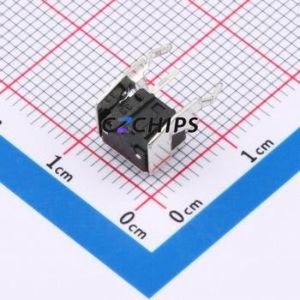 BX-TS-26-6645ZJ Tactile Switch Through hole Component (THT),6x6mm Switch Single Pole Single Throw Round Button 2.6N Through Hole - Product Image 2
