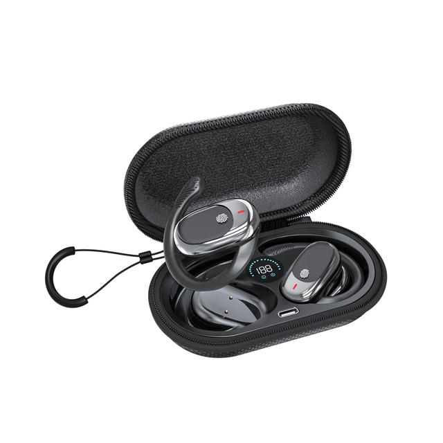 Hot OWS Wireless TWS Headphones BT5.3 Bone Conduction Waterproof Digital Display Stereo Noise Reduction LED for Outdoor Sports