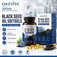 Minyak Biji Hitam Halal Oazvita Private Label Kapsul Lunak Suplemen Kesehatan Rambut Organik Minyak Biji Hitam Kapsul Lunak Grosir