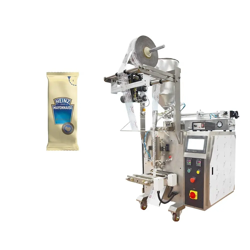 Automatic Mayonnaise 10g Small Pouch Sachet Packaging Packing Machine Price In Pakistan