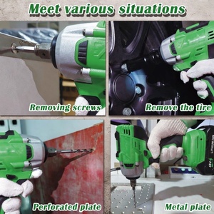 Clé à chocs sans fil 21V avec moteur sans balais, batterie haute performance, clé électrique, tournevis pour projets industriels et <span class=keywords><strong>de</strong></span> bricolage - Product Image 5